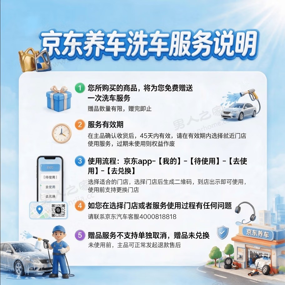 5.9元购买北京二锅头赠送京东标准洗车+1L保养机油 薅羊毛 优惠活动 京东羊毛 京东洗车